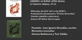 Esther García presenta su poemario ‘El color de los dias’ en La Buena Letra