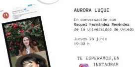 Encuentro literario con Aurora Luque organizado por la Red  Municipal de Bibliotecas de Gijón
