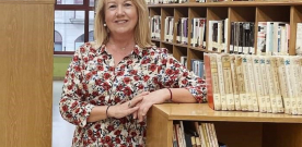 Conchita Marín Estrada, bibliotecaria de Sama