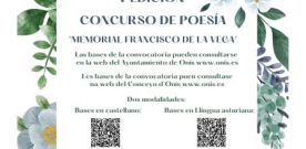 Convocada la V edición del concurso de poesía “Memorial Francisco de la Vega”