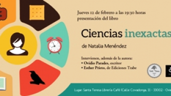 Natalia Menéndez presenta ‘Ciencias inexactas’ en Oviedo