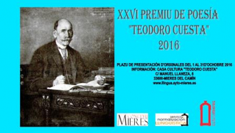 XXVI Premiu de Poesía “Teodoro Cuesta” 2016
