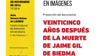 Proyección del documental ‘Veinticinco años después de la muerte de Jaime Gil de Biedma’