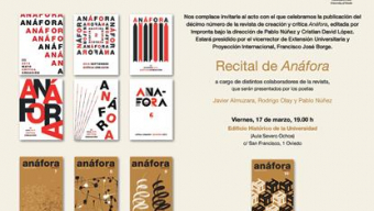 Recital de ‘Anáfora’ en la Universidad de Oviedo