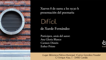 Presentación del poemariu ‘Difícil’ de Xurde Fernández