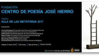 Acto de entrega del Premio Aula de las Metafora a la Fundación Centro de Poesía José Hierro