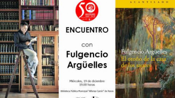 Encuentro con Fulgencio Argüelles en la Biblioteca de Roces (Gijón)