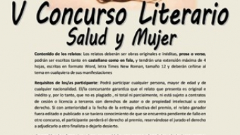 Convocado el V Concurso Literario ‘Salud y mujer’