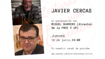 Encuentro literario con Javier Cercas en el Canal de YouTube de la Red Municipal de Bibliotecas de Gijón