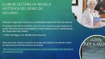 Club de Lectura de Novela Histórica  en el Aula de Interpretación del Prerrománico de Oviedo