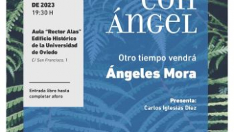 La poeta Ángeles Mora en la Cátedra Ángel González